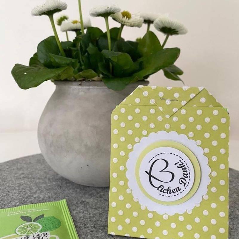 Hübsche Teebeutel-Schachteln aus Motivkarton als kreatives Geschenk